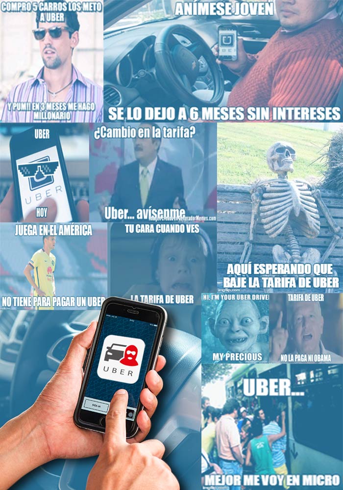 Durante los últimos días, usuarios de redes sociales criticaron fuerte el alza de tarifas de Uber. Foto:SinEmbargo