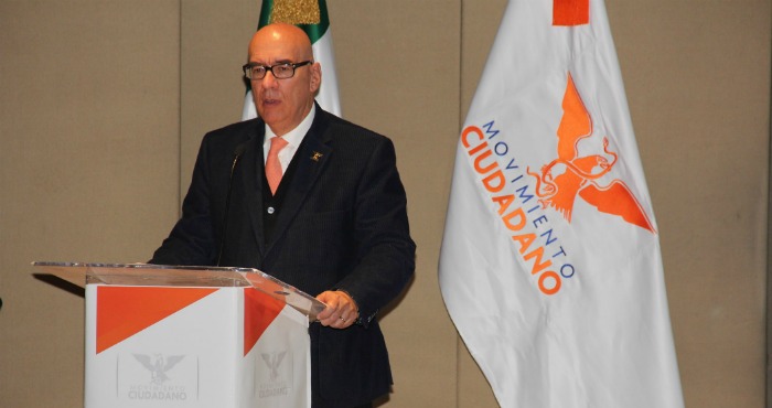 El representante del Partido Movimiento Ciudadano (MC), Dante Delgado Rannauro. Foto: Cuartoscuro.