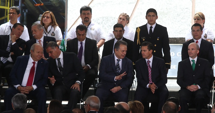 Durante la celebración del 78 aniversario de la expropiación petrolera. Foto: Cuartoscuro.