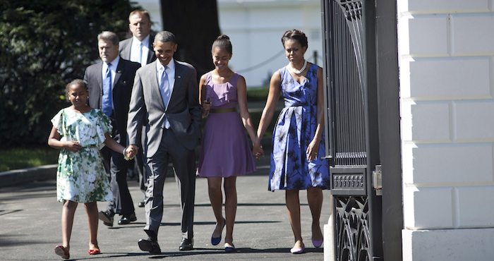 Los Obama. Foto: EFE