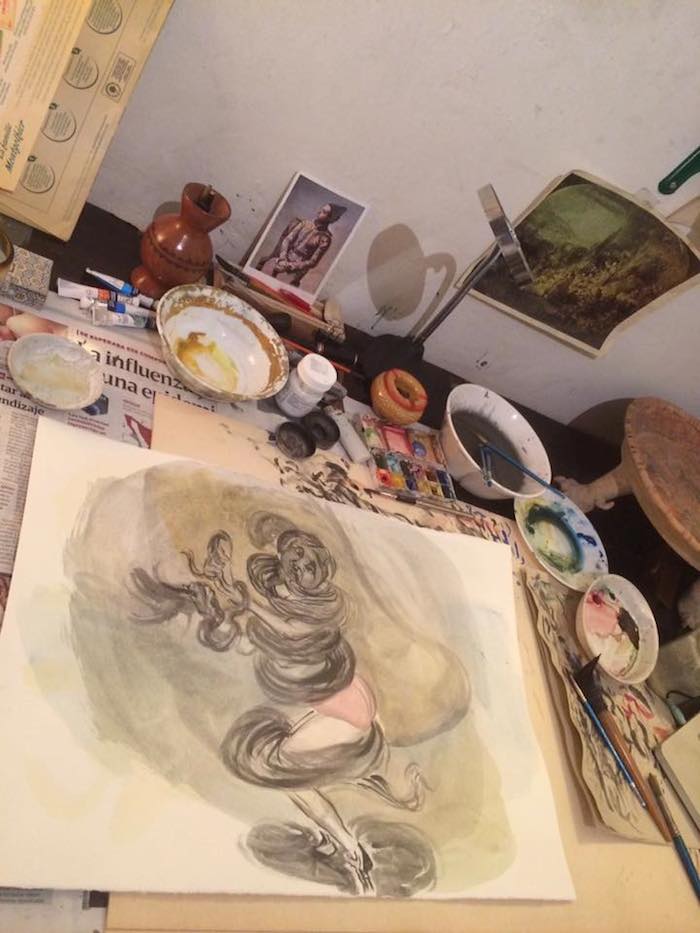 Una imagen que el artista subió a su fan page. Foto: Facebook Roberto Rébora