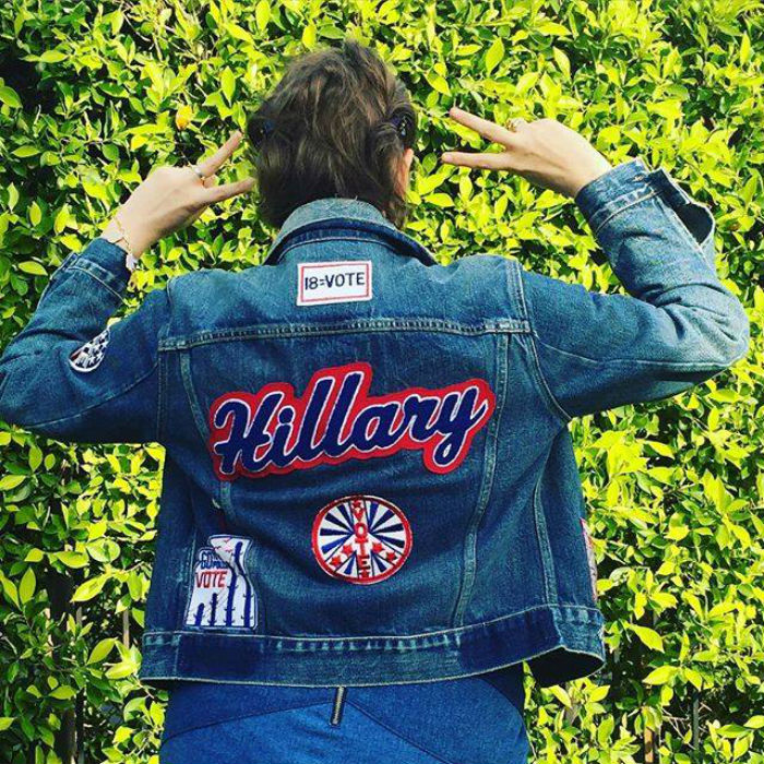 Lena Dunham y su apoyo a Hillary Clinton. Foto: Facebook