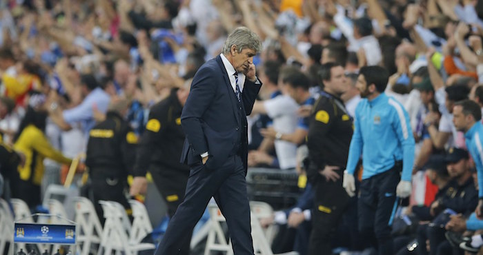 El técnico de Manchester City, Manuel Pellegrini. Foto: AP.