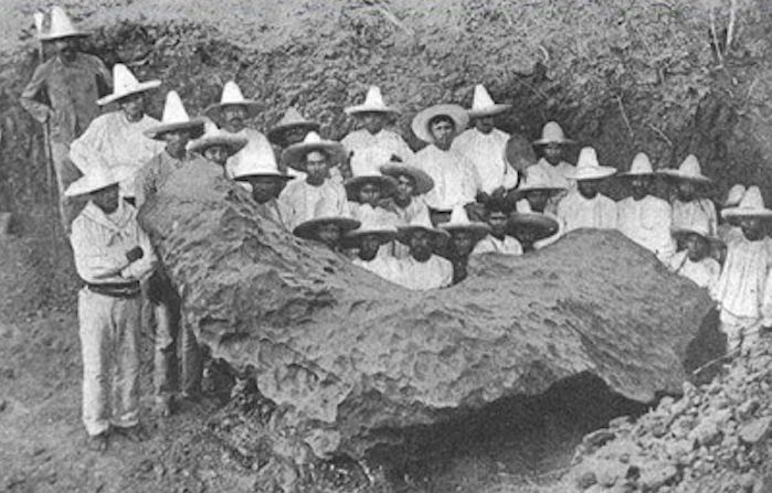 El meteorito encontrado en la comunidad de Camichín en 1863 es llamado de Bacubirito porque es el código postal más cercano, asegura la Agencia Informativa Conacyt. Foto: Conacyt