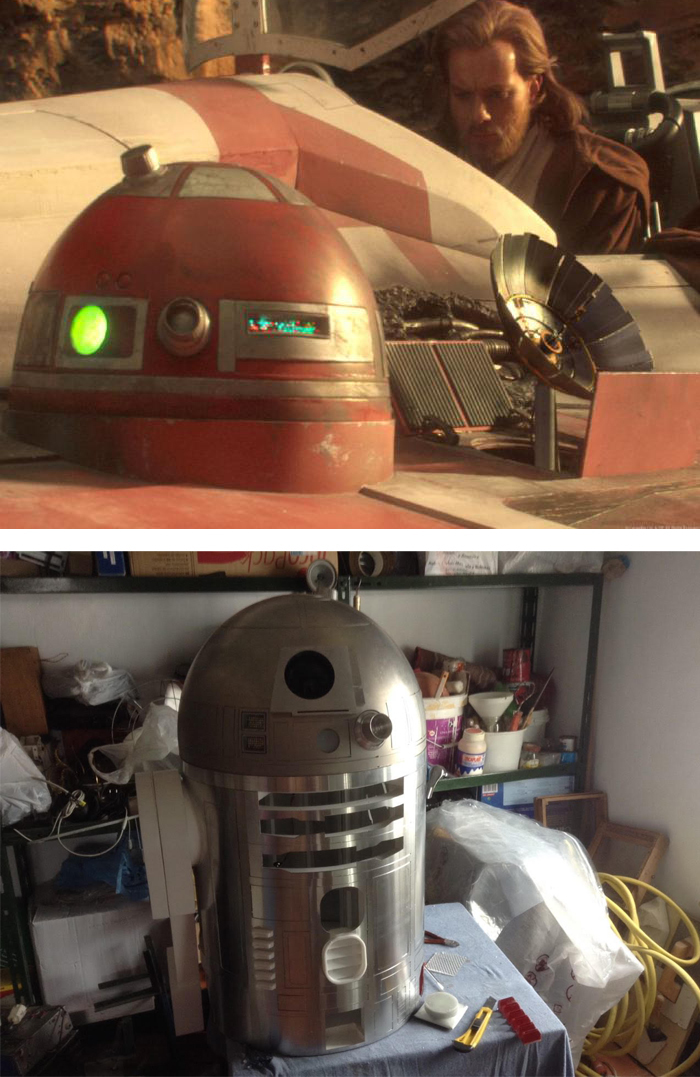 Alejandro Clavijo está construyendo a R4-P17. Foto: ElDiario.es/Especial