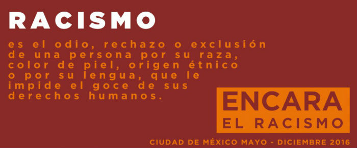 Contra el racismo, una campaña. Foto: Especial