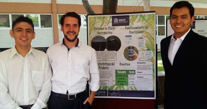 Este sistema de riego ya se encuentra operando en los jardines de la Universidad. Foto: Pulso