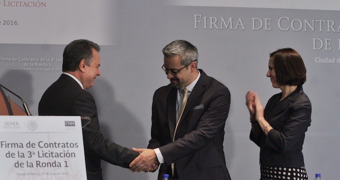 Pedro Joaquín Coldwell, secretario de Energía, presidió la Firma de Contratos correspondientes a la Tercera Licitación de la Ronda 1. Foto: Cuartoscuro