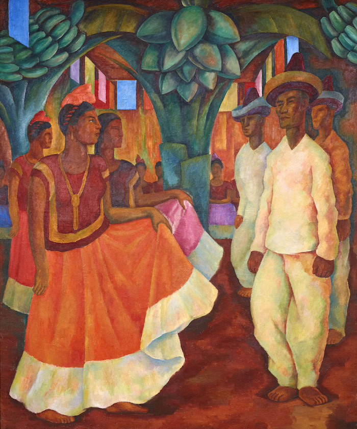 "Baile en Tehuantepec" de Diego Rivera. Foto: AP