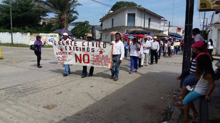 En Chiapas exigieron la salida de la Policía Federal. Foto: Facebook RadioAMLO