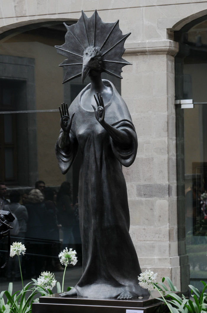 Una escultura monumental hecha en los últimos años de su vida. Foto: Secretaría de Cultura