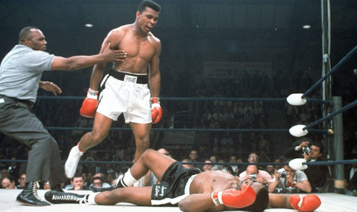Muhammad Ali en una de sus peleas. Foto: AP