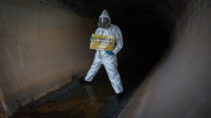 Greenpeace exige sanción ejemplar contra Pemex y Mexichem. Foto: Especial.