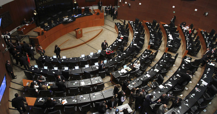 Los senadores no uniformaron sus posturas por lo que al llamar a sesión en el pleno se suspendió en a los pocos minutos. Foto: Cuartoscuro