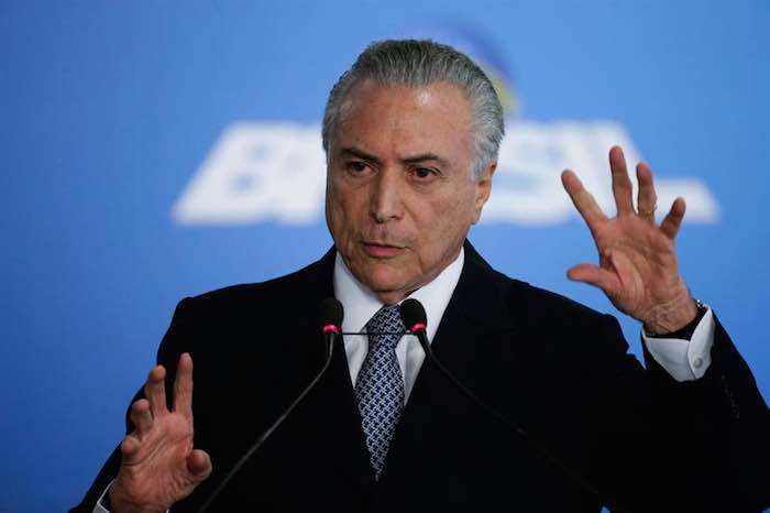 El día de ayer el Presidente de Brasil Michael Temer también fue acusado por Sergio Machado, quien también acusó al Ministro Alves. Foto: EFE.