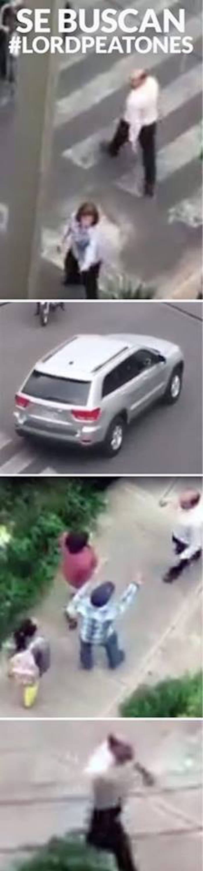 #Lordpeatones. Foto: Especial.