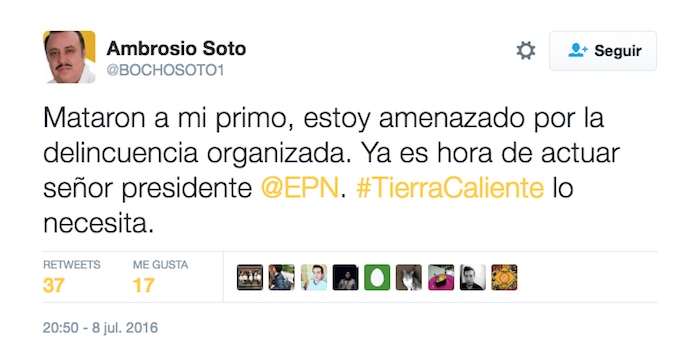 No era la primera vez que el Alcalde recibía una amenaza. Foto: Especial.