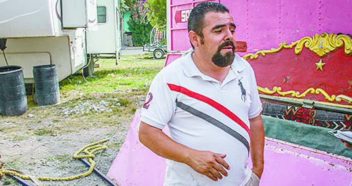 Jorge Rex, empresario circense. Foto: Vanguardia