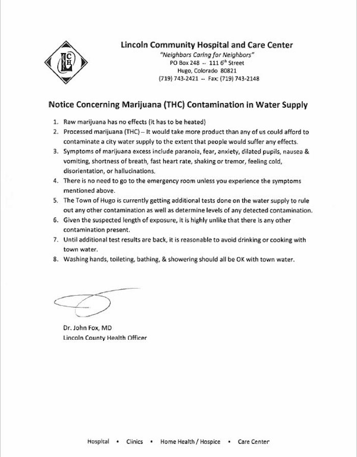 Comunicado oficial. Foto twitter @LincolnCHCC