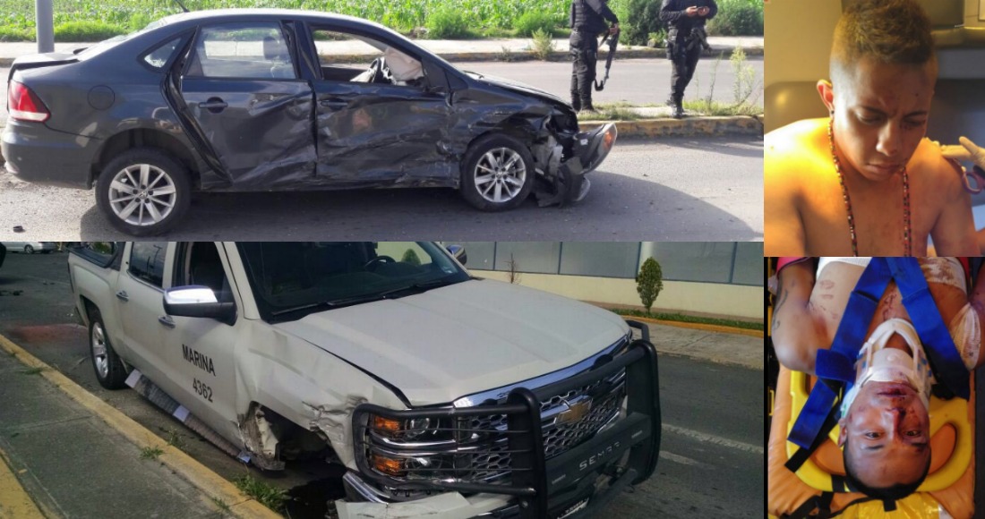 Enfrentamiento entre marinos y presuntos delincuentes cuatro heridos, Foto: Twitter, @ClandestinoCDMX