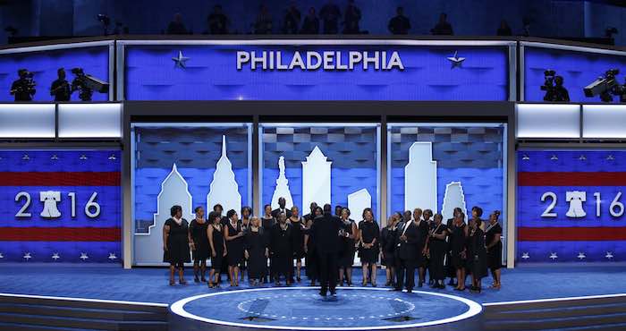 Vista de la primera jornada de la Convención Nacional Demócrata 2016. Foto: Efe