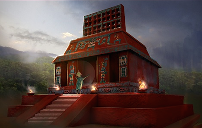 Una muestra de cómo se ven los templos en el programa. Imagen: Especial