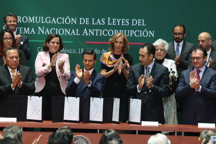 Promulgación del Sistema Nacional Anticorrupción.Foto: Cuartoscuro.