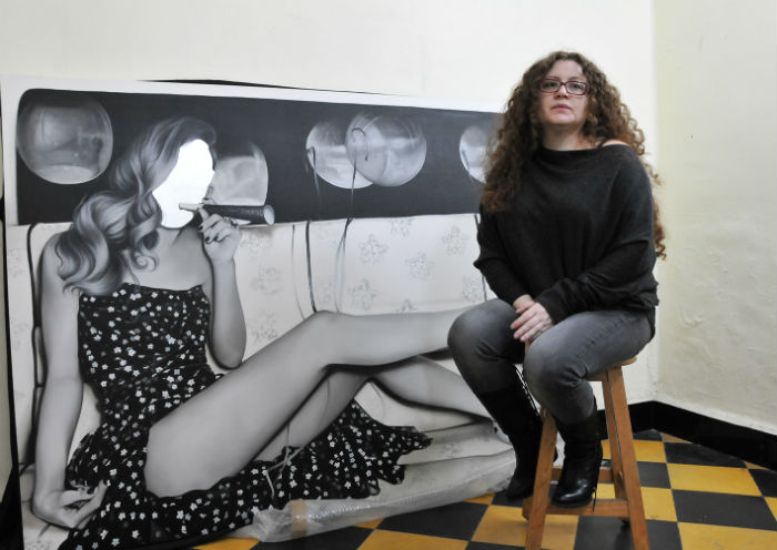 Mujeres sin rostro en El Jardín de las delicias. Foto: Especial