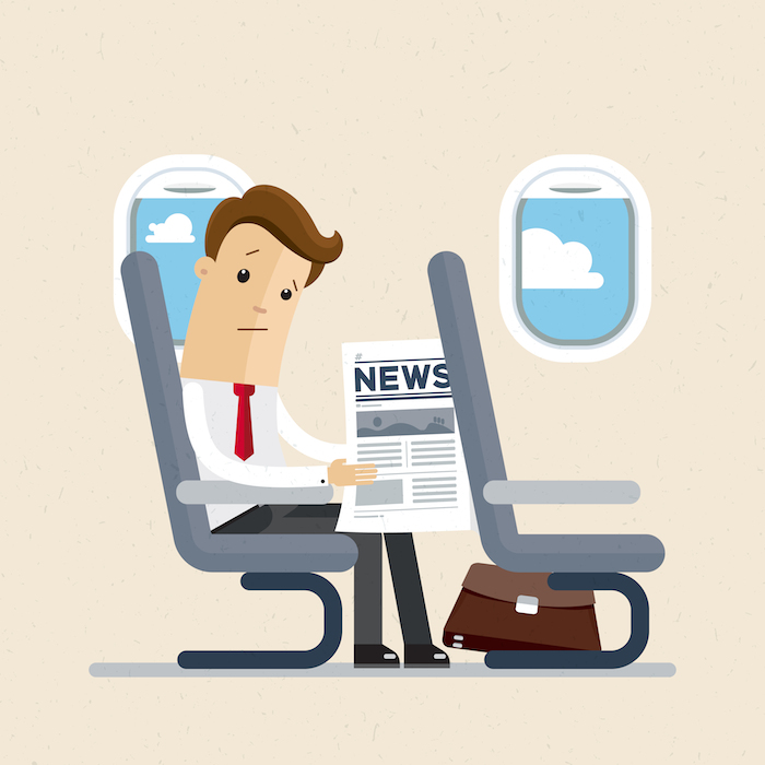 A finales delo 90 se le llamó "síndrome de la clase turista", por el poco espacio entre los asientos de esta zona del avión. Imagen: Shutterstock