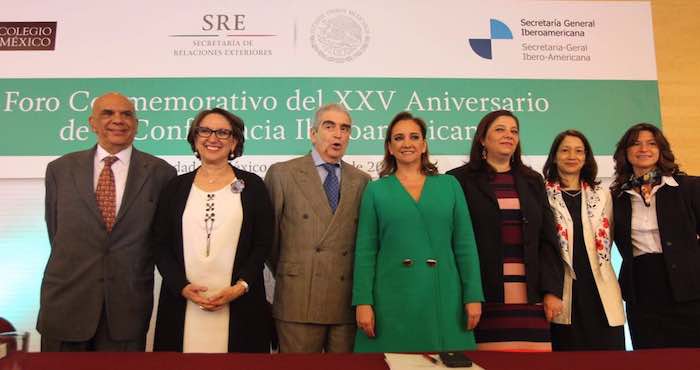 “México reafirma su compromiso con la integración comercial” y su disposición a colaborar para fortalecer a América del Norte, dijo Ruiz Massieu. Foto: SRE.