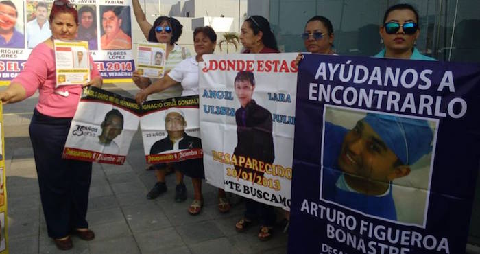 El Colectivo Solecito está conformado por unas 90 personas que buscan a familiares desaparecidos, algunos desde hace seis años, en el estado de Veracruz. Foto: Colectivo Solecito