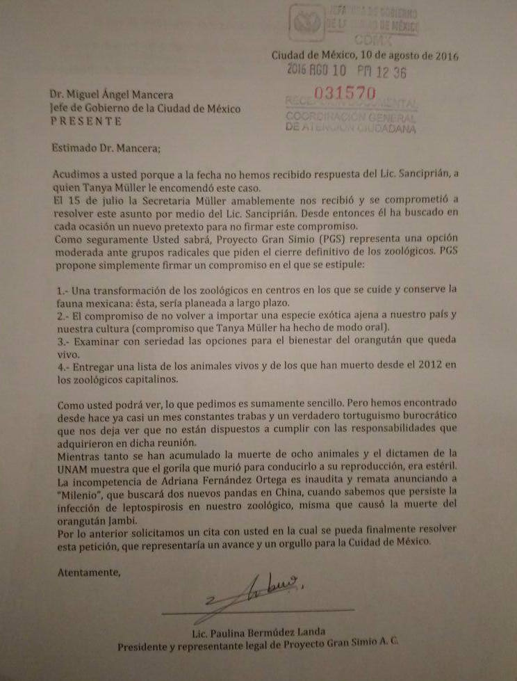 Por "tortuguismo burocrático" de la Sedema en asuntos de animales, PGS recurre a Mancera. Foto: Especial, SinEmbargoMx.