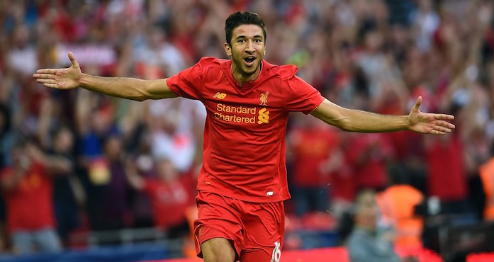 Grujic celebrando su gol. Foto: Especial