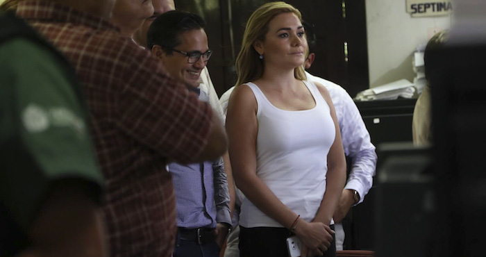 Maryjose Gamboa, diputada electa en Veracruz en una audiencia de alegatos. Fotos: Cuartoscuro