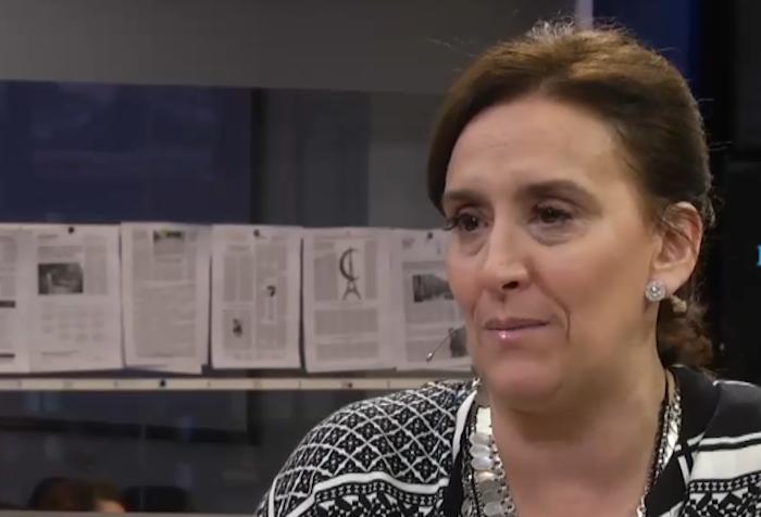 En la imagen, la vicepresidente de Argentina Gabriela Michetti durante una entrevista televisiva. Foto: Especial.