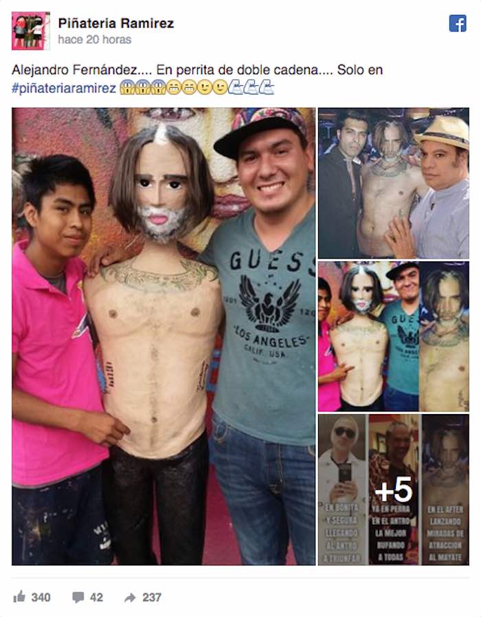 Publicación de la piñatería Rodríguez. Foto: Facebook.