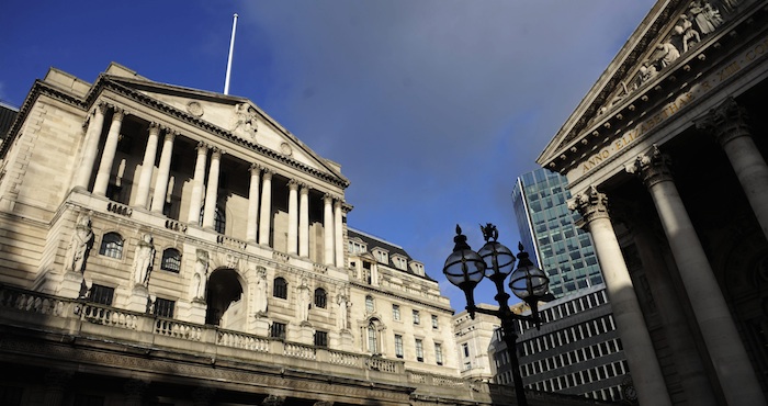 Fachada del Banco de Inglaterra en Londres. Foto: EFE