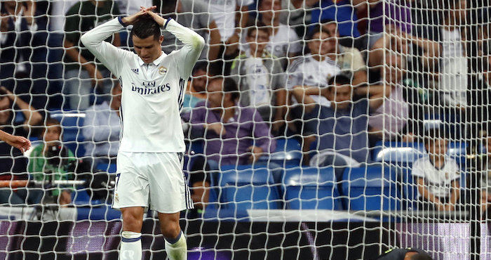 El delantero portugués del Real Madrid Cristiano Ronaldo, durante el partido de la quinta jornada de la Liga de Primera División frente al Villarreal. Foto: EFE