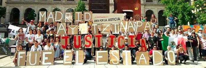 Ayotzinapa y la resonancia internacional. Foto: Facebook