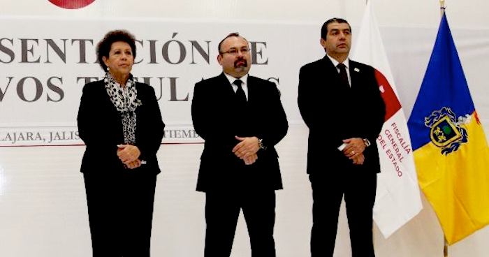 Nuevos fiscales en Jalisco fueron presentados hoy por el Fiscal General, Eduardo Almaguer Ramírez. Foto: Especial