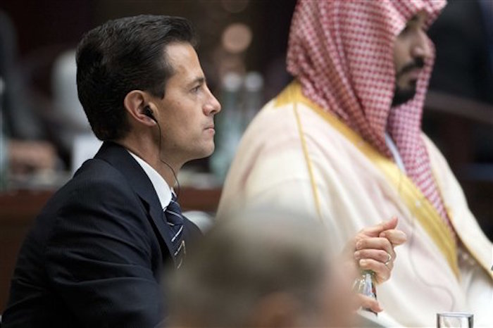 El Presidente Peña Nieto en la apertura de la Cumbre del G20. Foto: AP