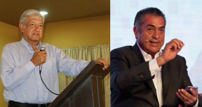 Andrés Manuel López Obrador y el Bronco, gobernador de Nuevo León, se enfrascaron en una guerra de declaraciones. Foto: Especial