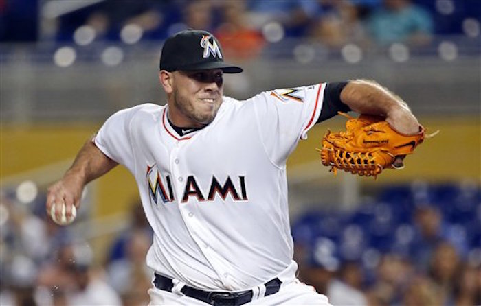 En la imagen, José Fernández de los Marlins de Miami. Foto: AP