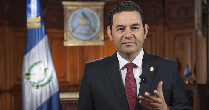 El Presidente de Guatemala no ha declarado nada al respecto. Foto: @jimmymoralesgt