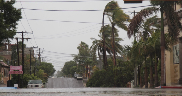 El huracán "Newton" azotó BCS. Foto: Cuartoscuro