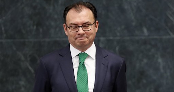 Luis Videgaray renunció ayer a la Secretaría de Hacienda. Foto: AP