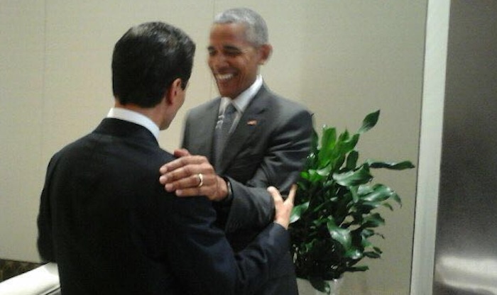 Peña Nieto y Obama se encuentran en la cumbre del G20. Foto: Presidencia.