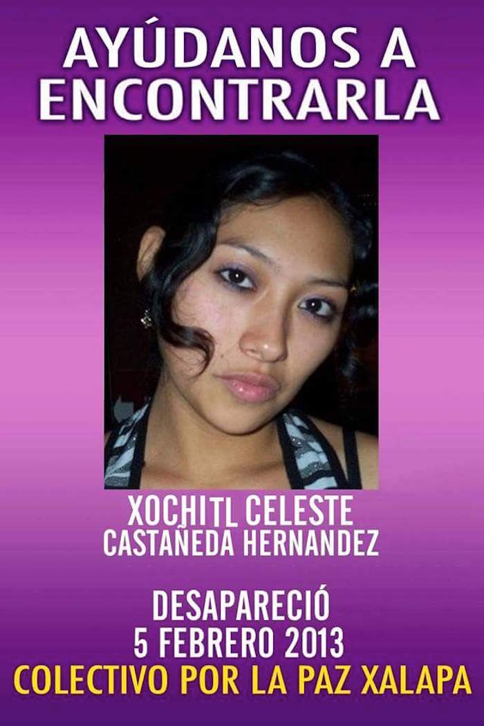 Con base en la Carpeta de Investigación 43/2013, Xóchitl Celeste dejó a dos de sus hijas en la entrada de sus escuelas, avisó a los conserjes que regresaría puntual para la hora salida, pero jamás lo hizo. Foto: Especial. 