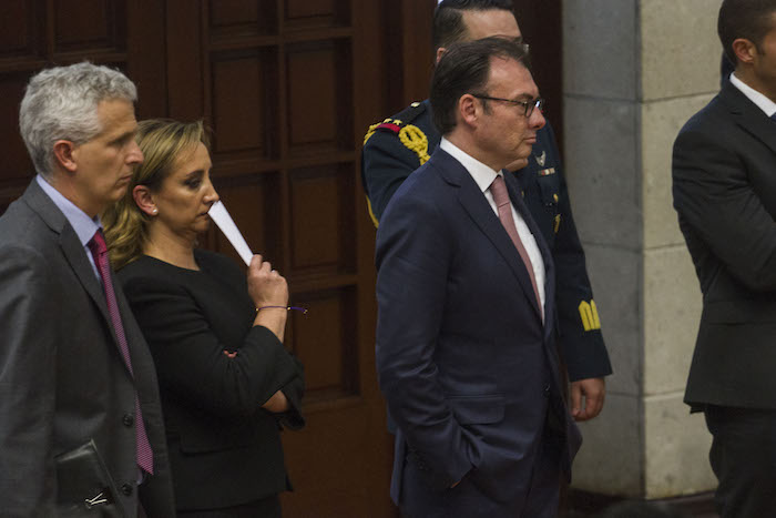 Oposición pide salida de Claudia Ruiz Massieu Salinas, canciller mexicana, ayer presente en la reunión con Donald Trump. Foto: Cuartoscuro