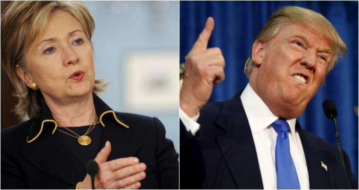 Los candidatos en busca de la Presidencia de EU. Fotos: EFE